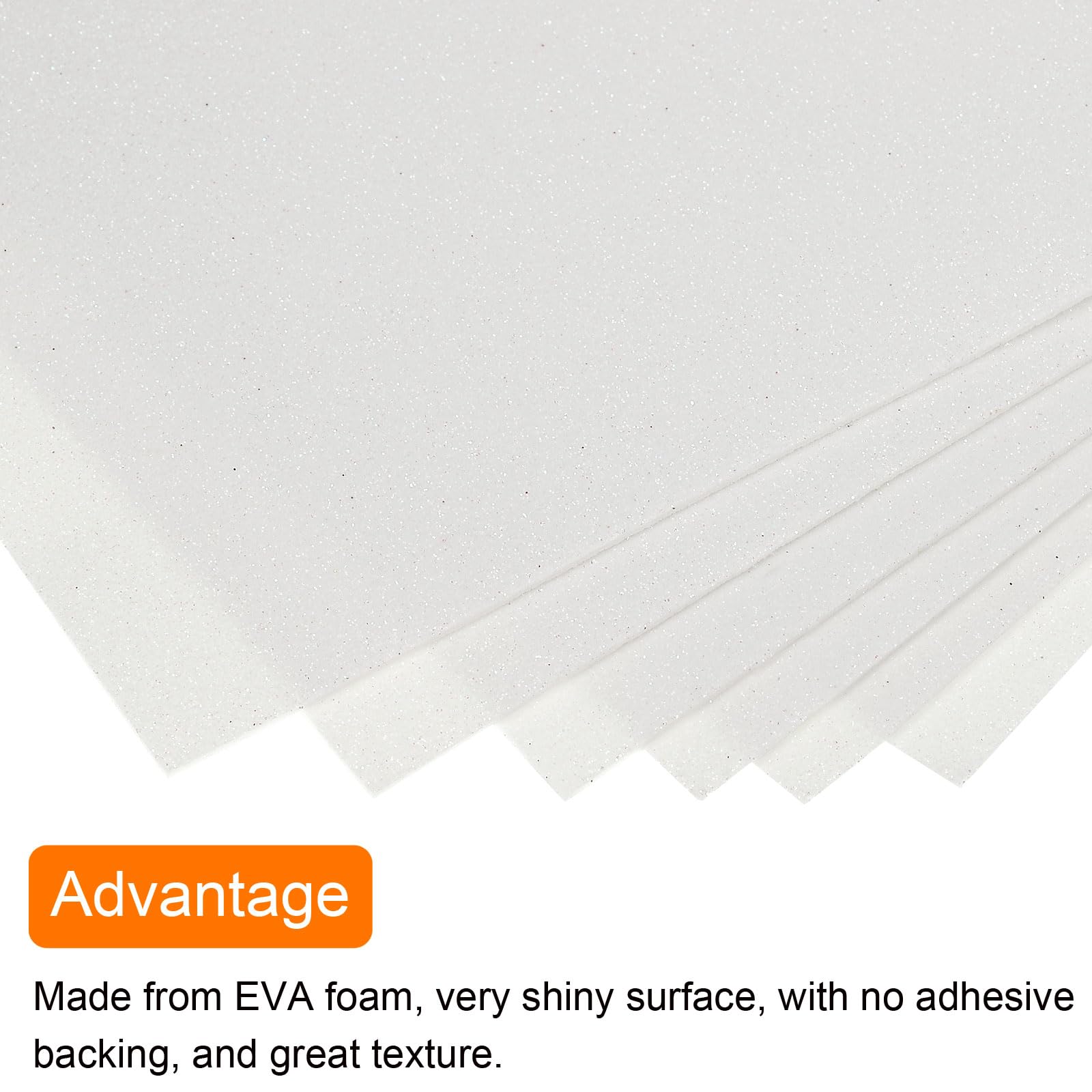 Fogli di fommy Gomma Eva Glitterata 60x40 adesiva colore Champagne