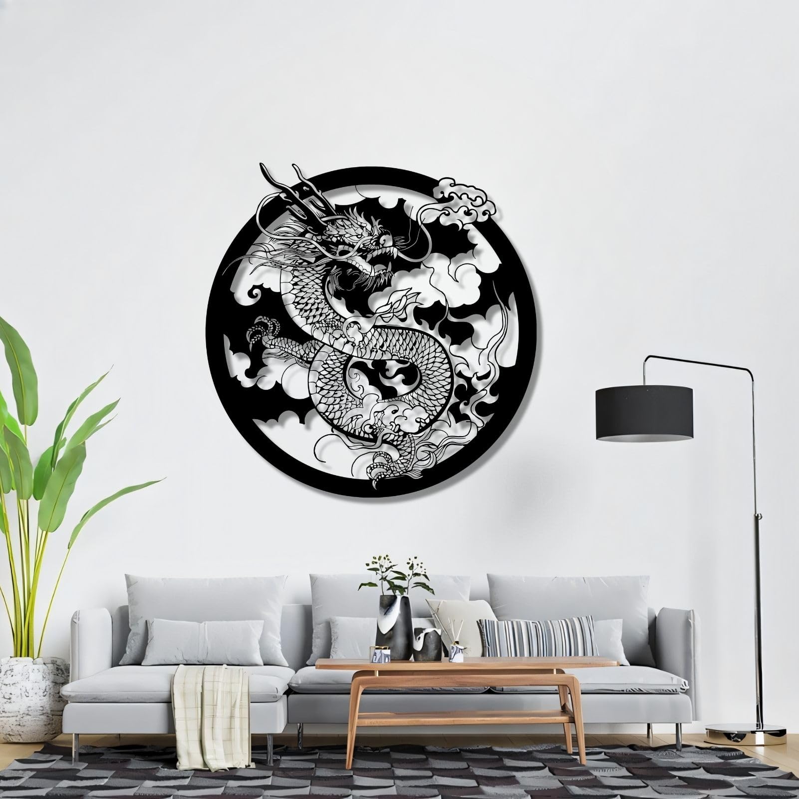 Dragon Metal Wall Art,Dragon Wall Art,Minimal Dragon Metal Wall Art, Chinese Dragon Metal Wall Decor, Mythology Gold Metal Art,wall decor for bedroom