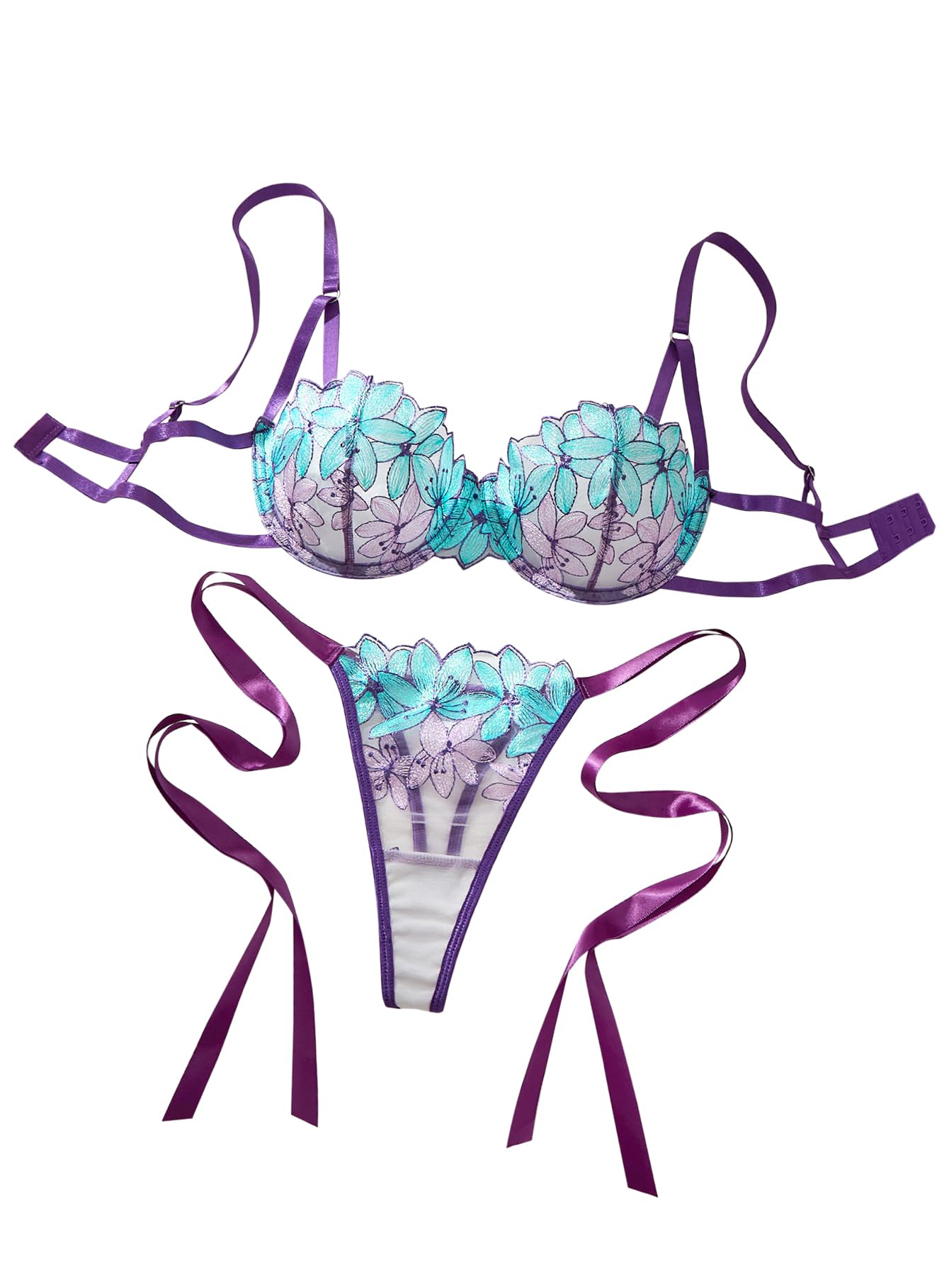 Lilosy Sexy Lingerie Set 2 Piece Women Bra and Panty