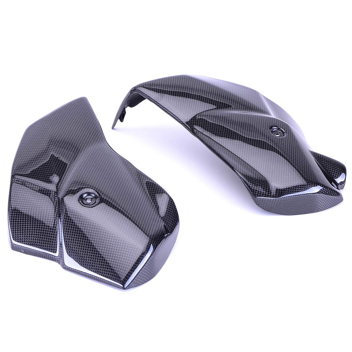 Bestem (CBTR-T800-LRDC) Black Carbon Fiber Lower Radiator Covers for Triumph Tiger 800