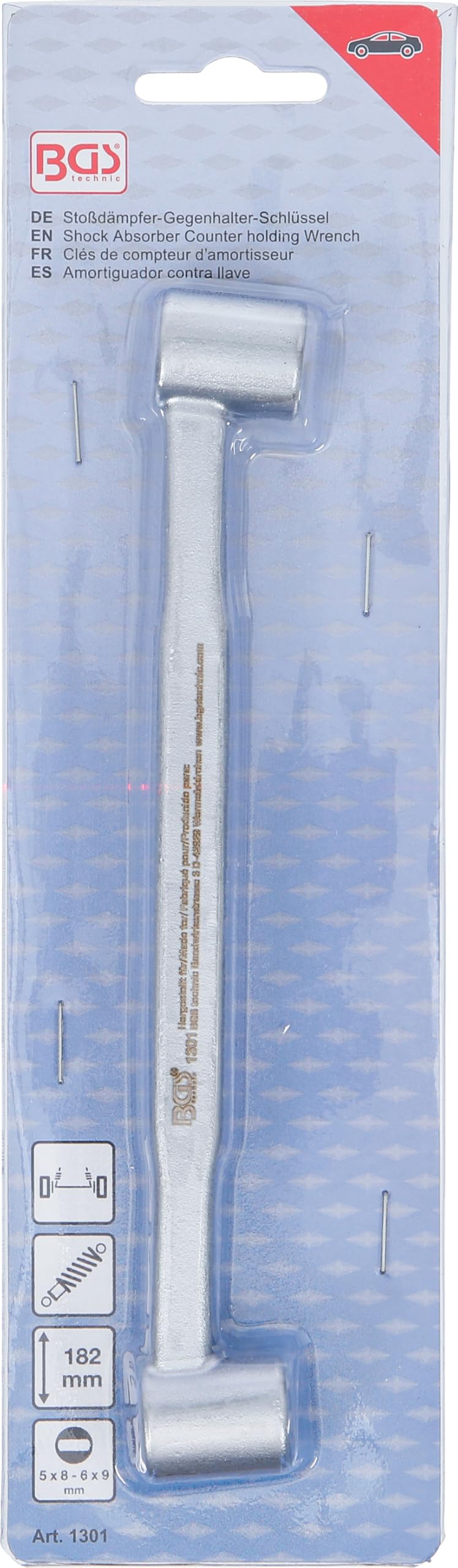 Clé à crochet pour le réglage du ressort de l'amortisseur arrière M/L 72/82 mm Unité - NT1634401