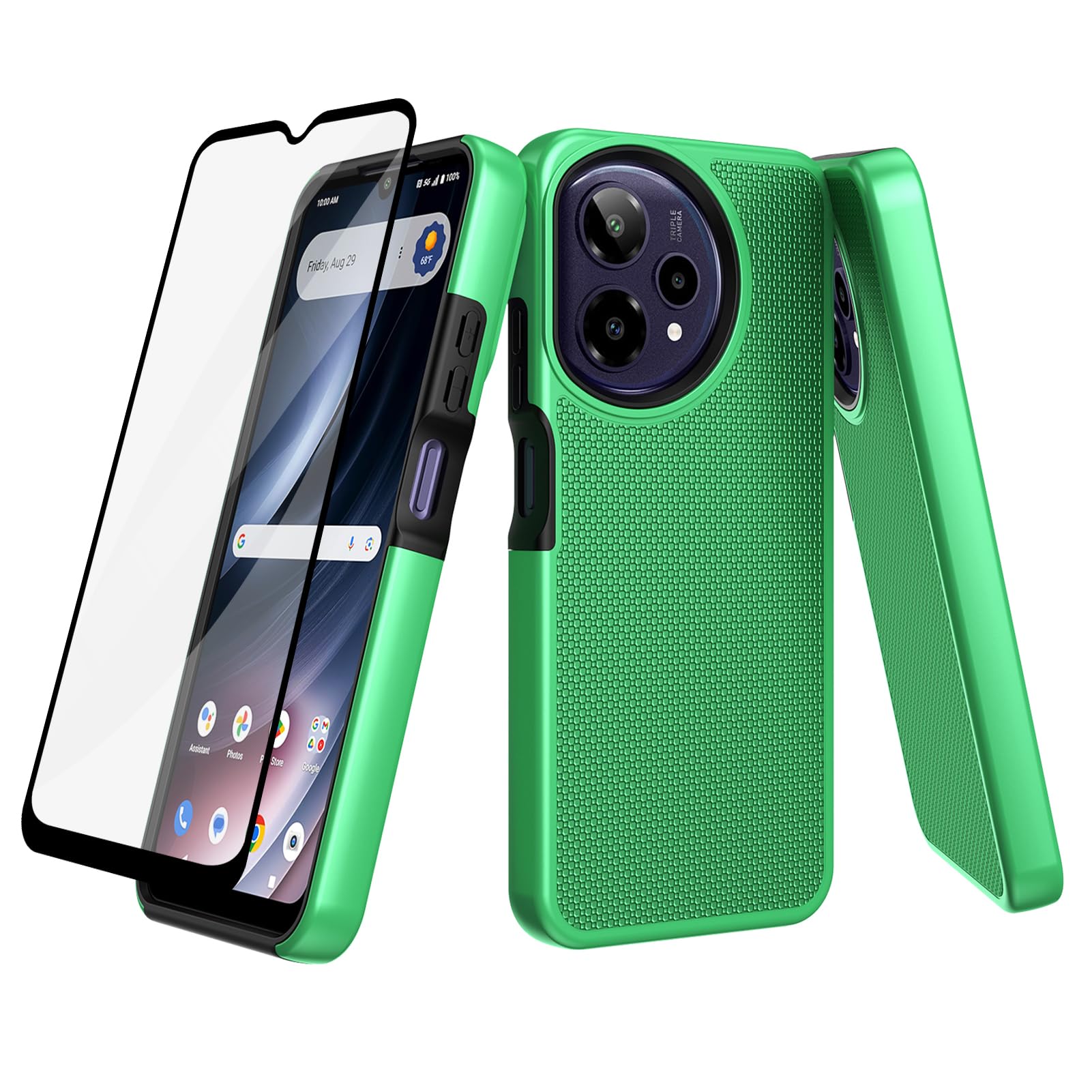 Funda Cricket Icon Plus 2026 y ATT Verge 2 con protector pantalla silicona 8