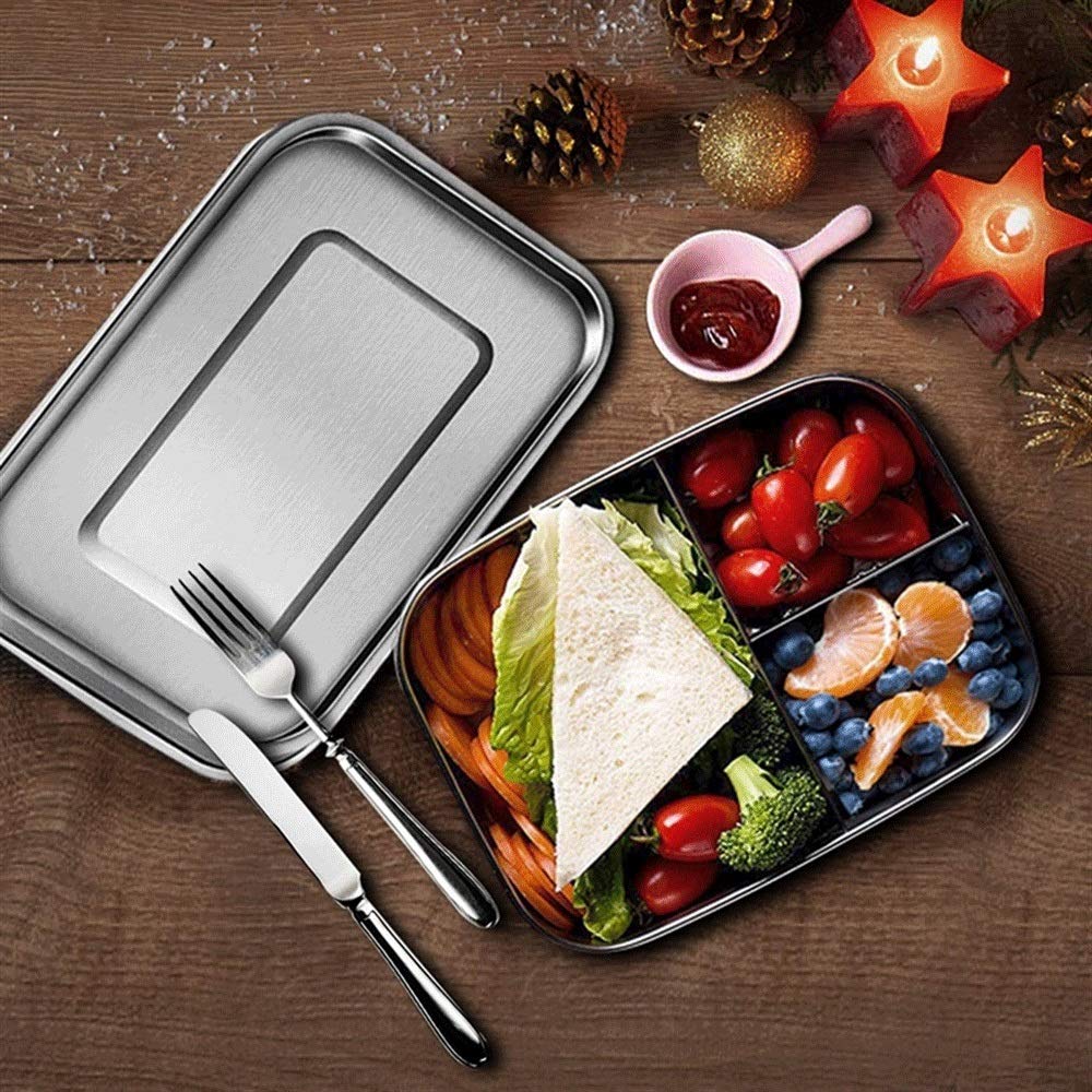 fiambrera, Bento Boxes Fiambrera de acero inoxidable for contenedor(1200ml)