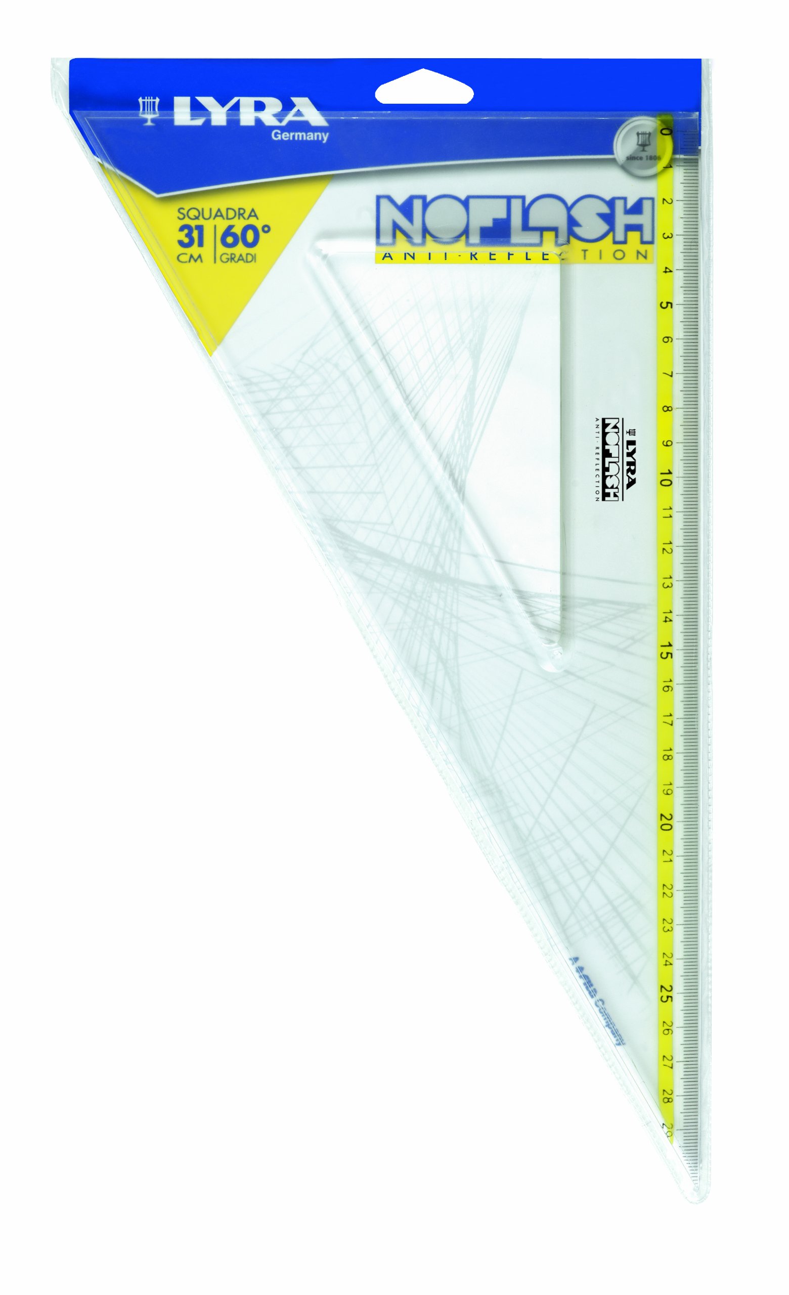 Lyra Noflash Squadra 31cm 60° w Busta PVC