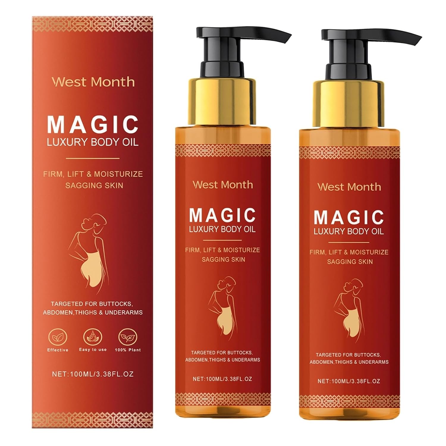2 Pcs Magic Body Firming Oil, Hydrating and Firming Skin,Lightweight & Non-Greasy for Women Full Body Use. 2 Pcs Magic Body Firming Oil, Hydrating and Firming Skin,Lightweight & Non-Greasy for Women Full Body Use.