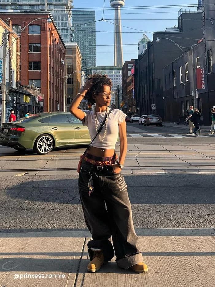 Aelfric Eden Vintage Folds Jeans Wide Leg Y2K Baggy Jean High Waist Casual Streetwear Pants3