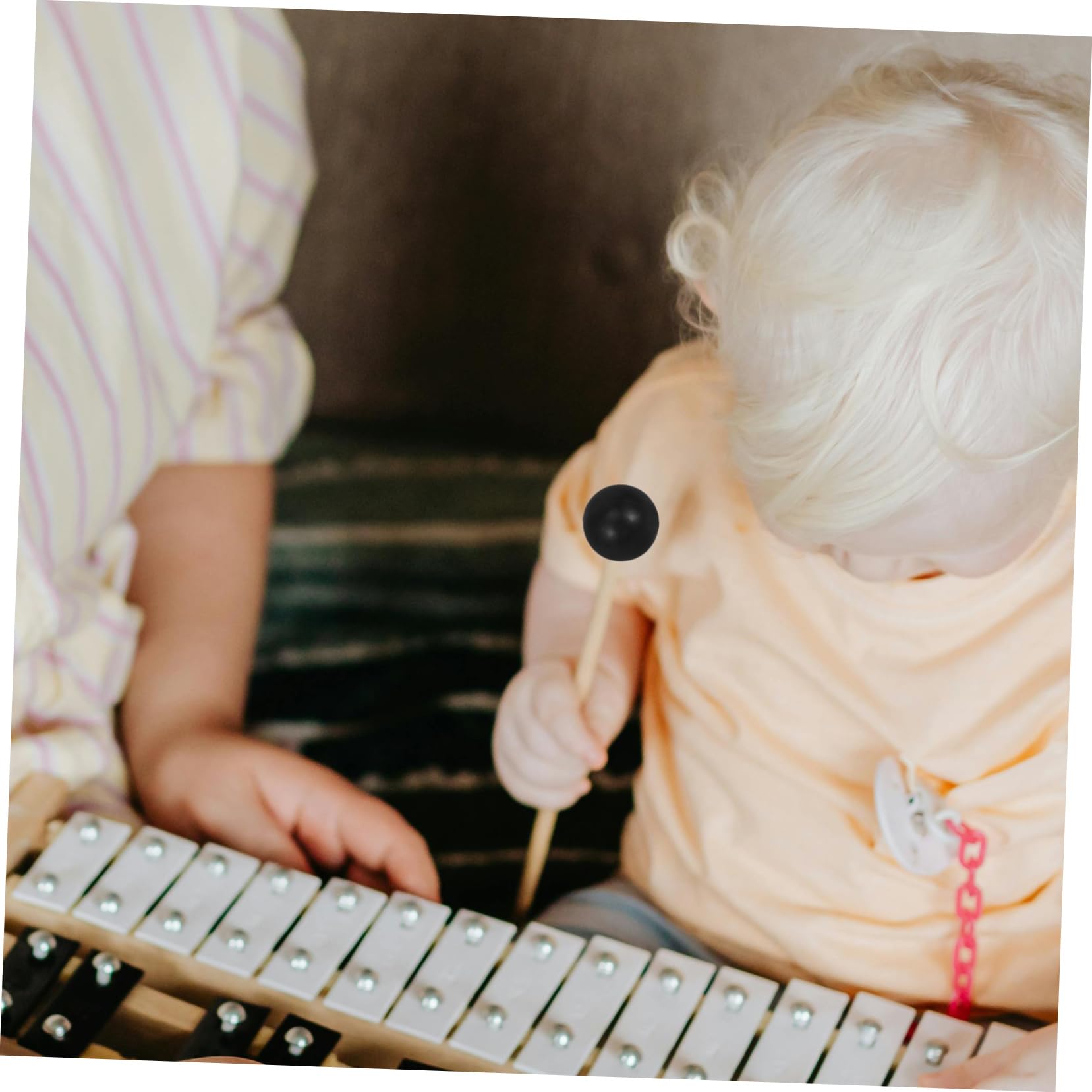 NULYLU 2sets Rubber Drum Stick Head Drum Stick Drumstick Accessory for 4pcs*2