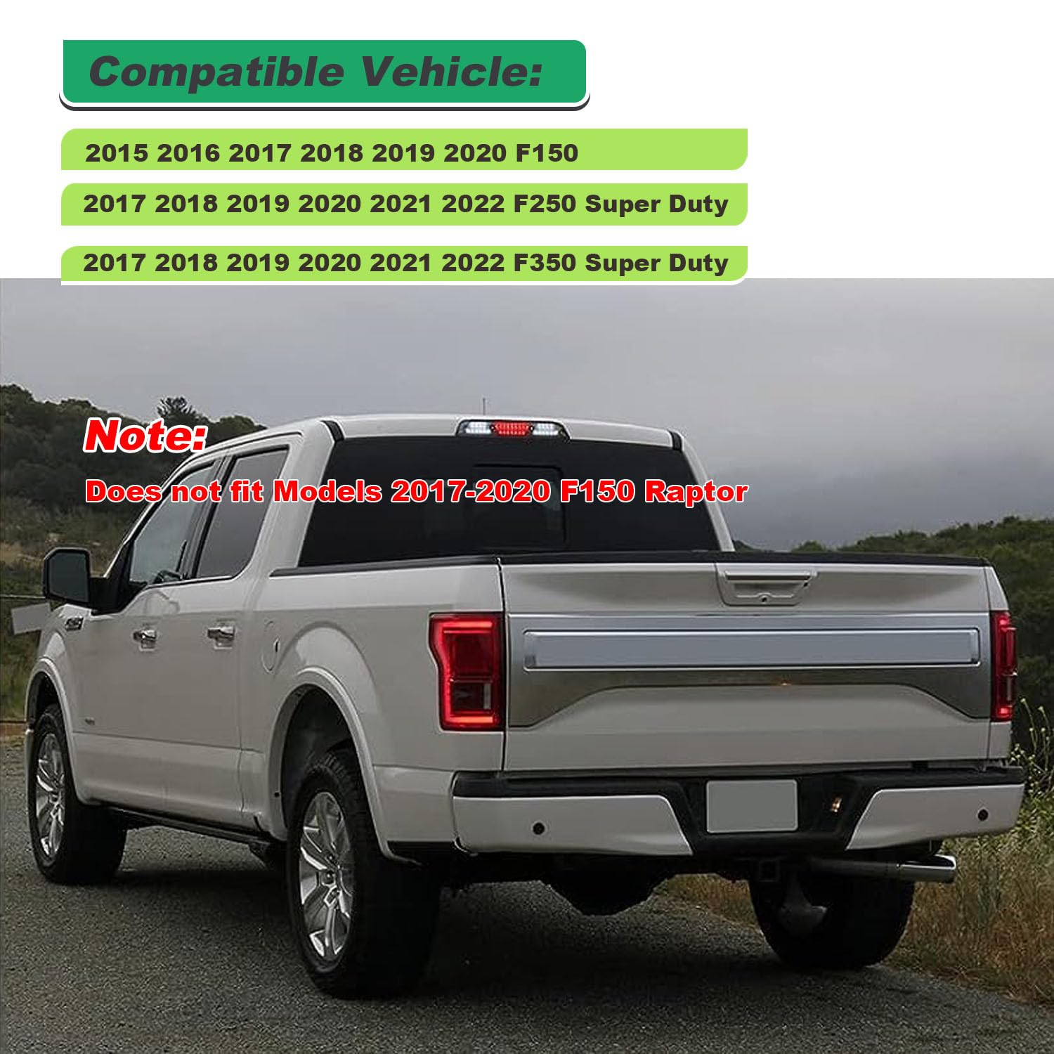 Fit For 2015-2019 Ford F-150 Ranger 3rd Brake Light Foam Fit For 2015-2019 Ford F-150 Ranger 3rd Brake Light Foam