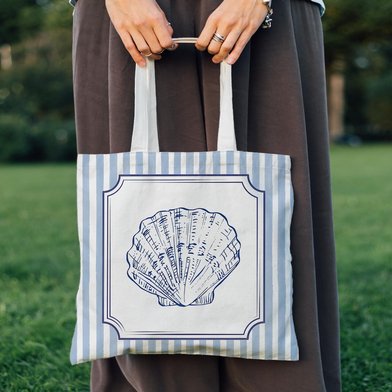 Tote Bag Gifts for Women, Canvas Aesthetic Reusable Grocery Bags Shopping Bags image 2