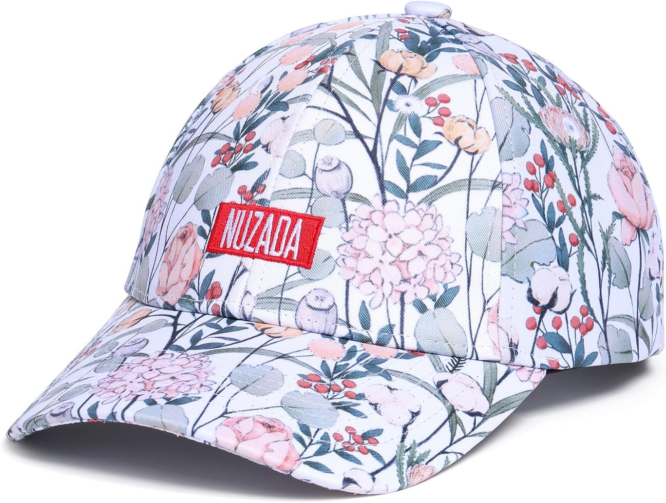 Baseball Cap Women Adjustable Floral Graphic Print Hat Stylish