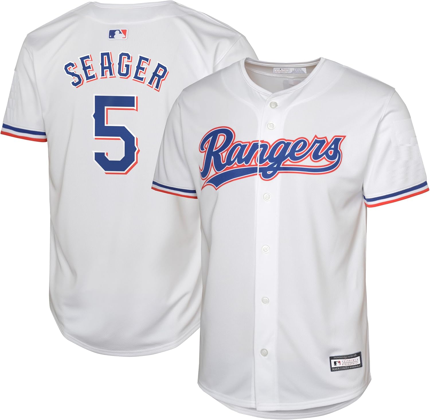 Corey Seager Texas Rangers MLB Kids 4-7 White Home Player Jersey
