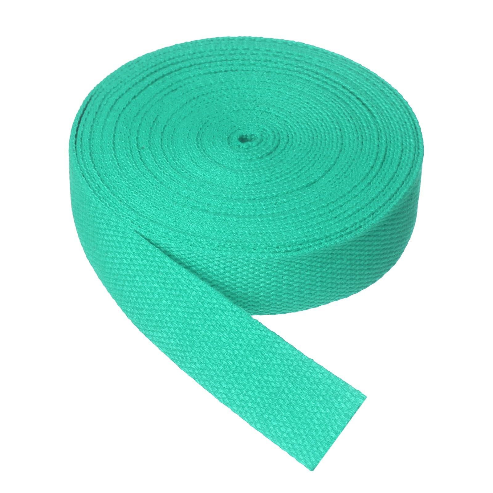 sourcing map Cotton Twill Tape, 1 Inch 5 Yards Cotton Ribbon Bias Binding Tape Trim Webbing Straps for Sewing DIY Crafts Gift Wrapping, Lake Blue โ image 1