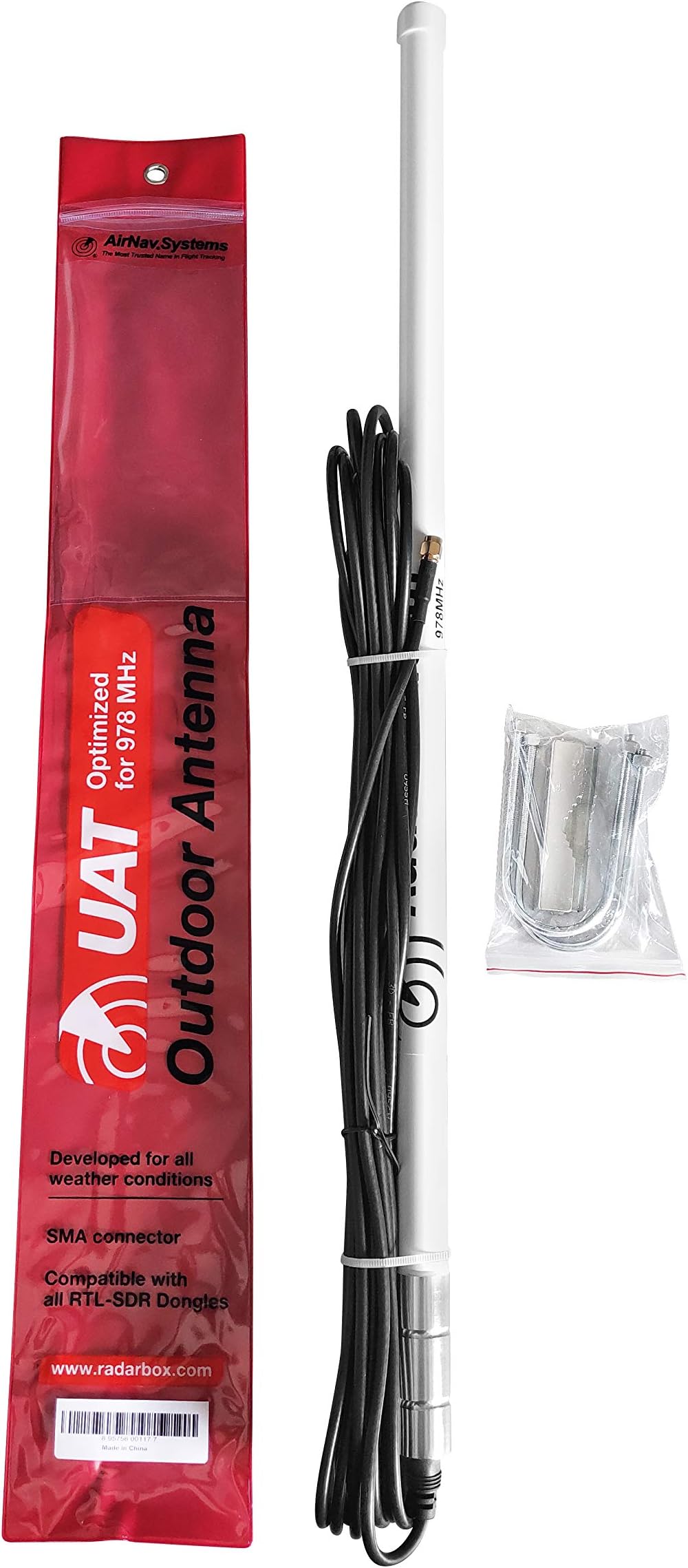 AirNav Radar UAT 978 MHz Outdoor Antenna with SMA Connector