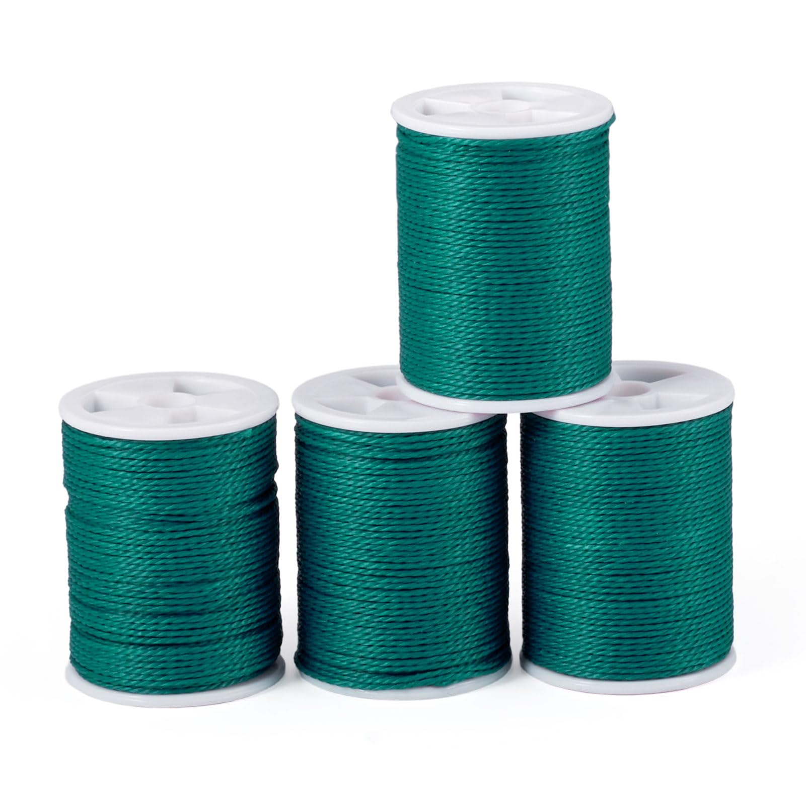 Cheriswelry 4 Rolls 1mm Teal Waxed Cords Round Twisted Beading Cords โ image 1