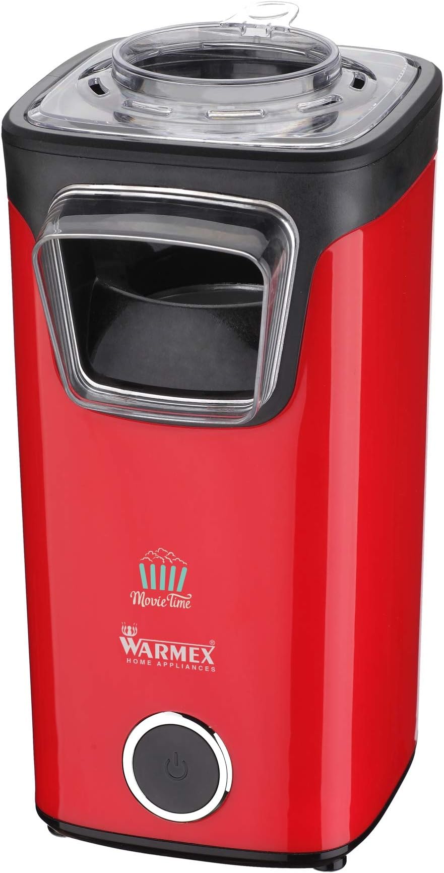 Warmex Plastic Popcorn Maker (1100 watts, Red and Black)