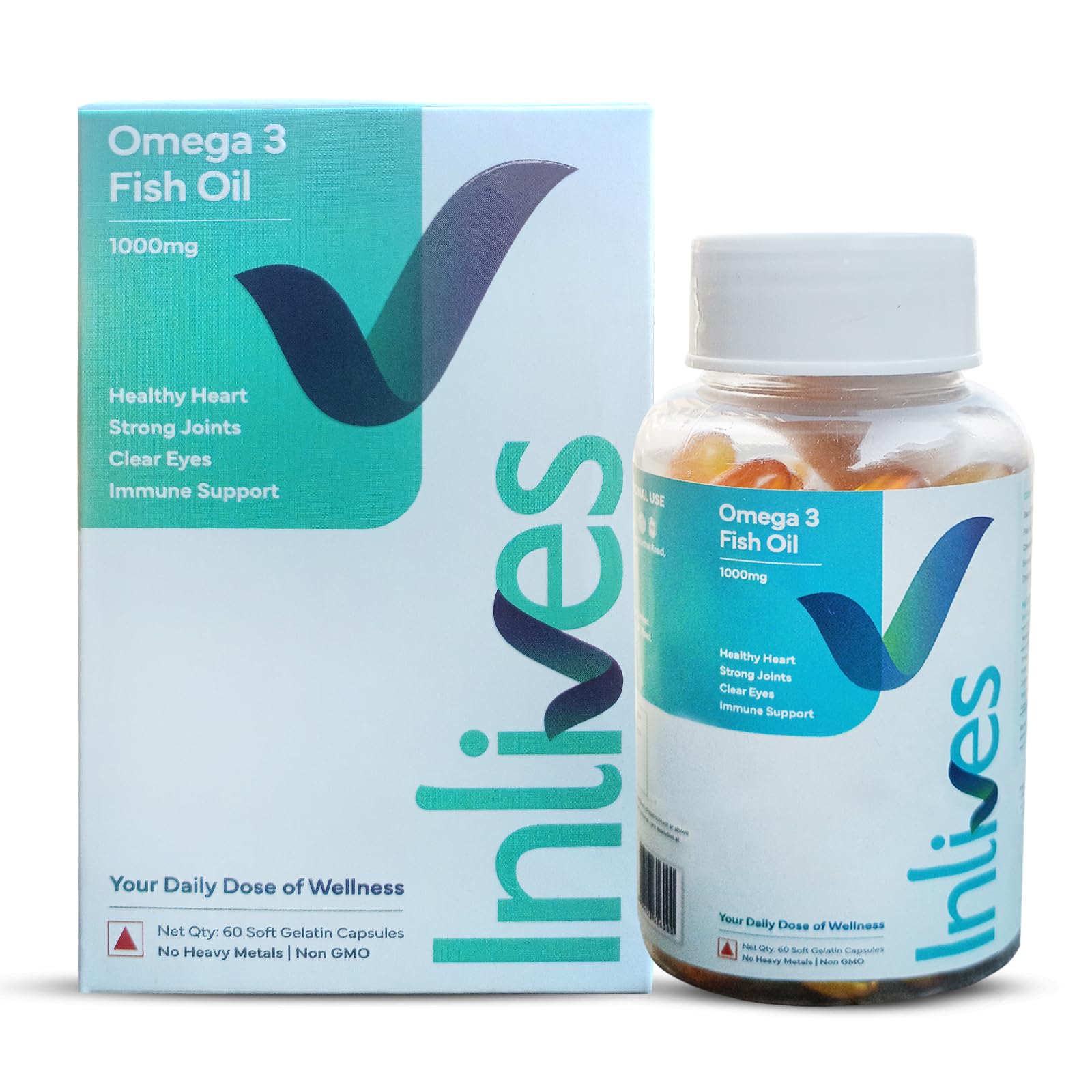 inLives Fish Oil Capsule For Men And Women, 60 Omega 3 Fish Oil Capsules (1000mg Omega 3 with 180 mg EPA & 120 mg DHA), for Brain, Heart, Eyes, and Joints Health (B0CX11LGNX) Amazon Price History, Amazon Price Tracker