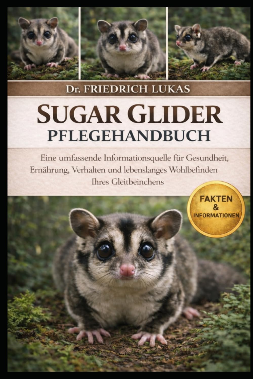 SUGAR GLIDER PFLEGEHANDBUCH: Eine umfassende Informationsquelle für Gesundheit, Ernährung, Verhalten und lebenslanges Wohlbefinden Ihres Gleithörnchens