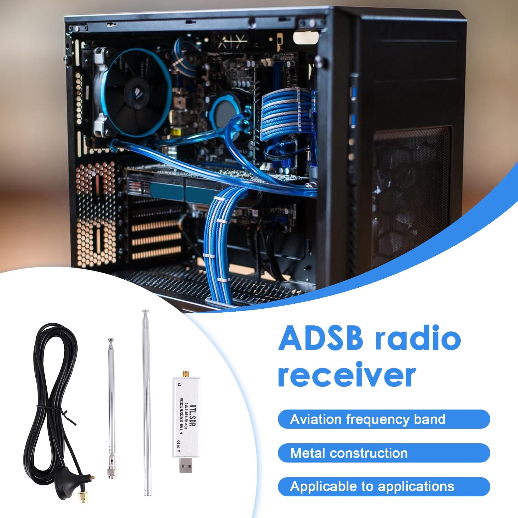 Blog RTL-SDR RéCepteur RTL SDR V3 RTL2832U 0,1 MHz-1,7 GHz TCXO SMA RéCepteur Radio DéFini par Logiciel avec Antenne