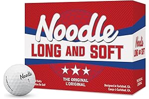 Noodle Long & Soft Premium Distance Golf Balls for Maximum Control and Comfort