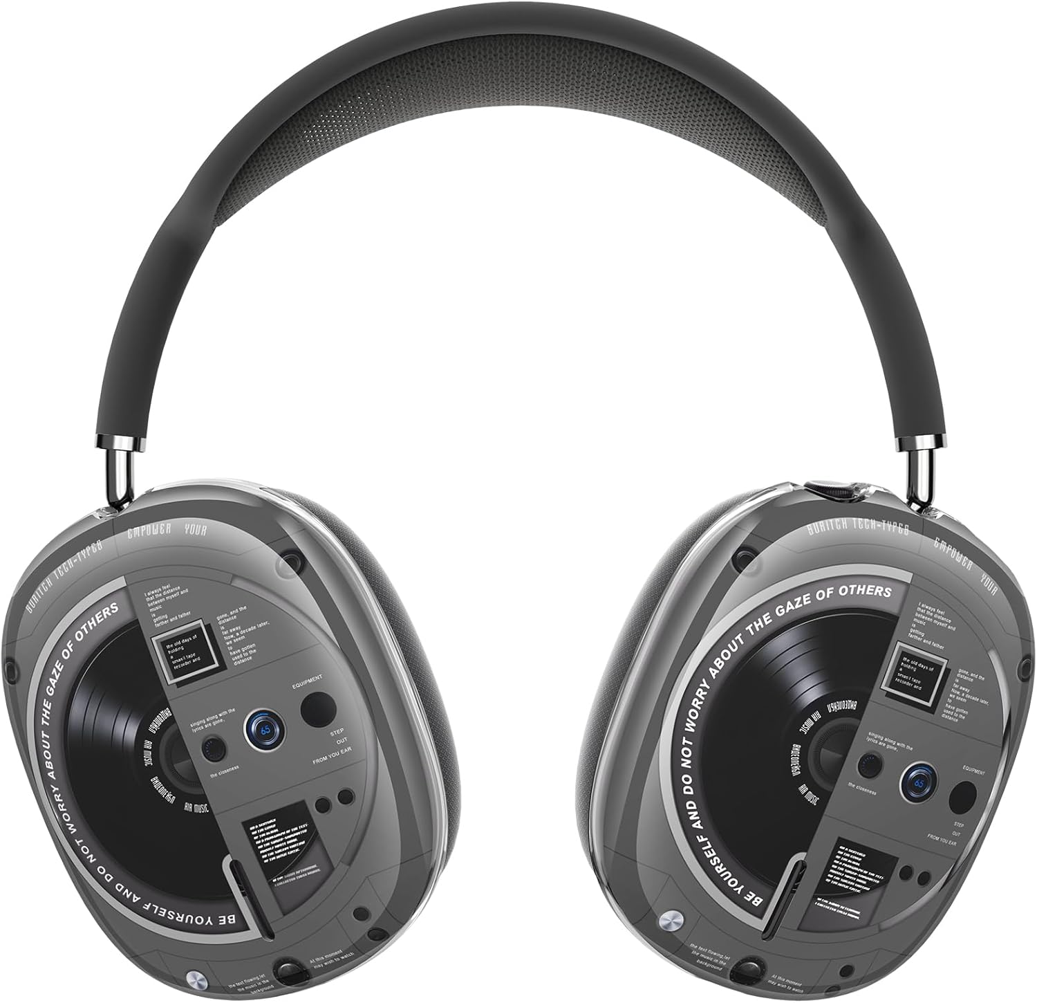 SURITCH Case for AIRPODS Soft TPU Anti-Scratch Headphone Cup Cover – Portable Accessory Protection (Gray)