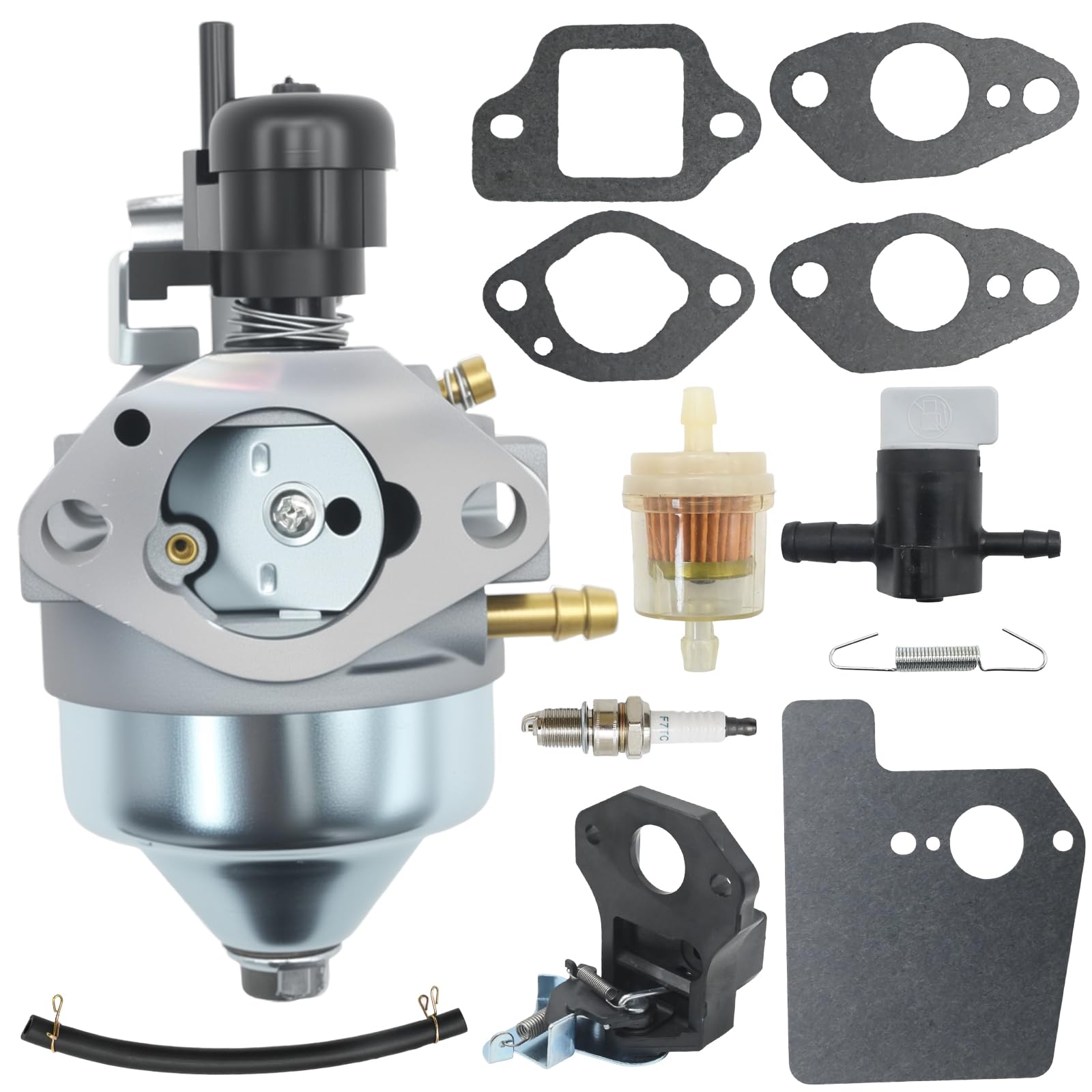 Carburetor Kit Replacement for Honda HRX217 HRX217K1 HRX217K2 Mowers, Compatible with GCV190 GCV190A GCV190LA Engines, Replaces 16100-Z0Y-M42 16100-Z0Y-812