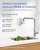 Vista 2 de Waterdrop Filtro de agua certificado NSF RF3375, repuesto para Pur PUR PLUS RF3375 (RF33752V2) Filtro de agua para grifo (paquete de 3)