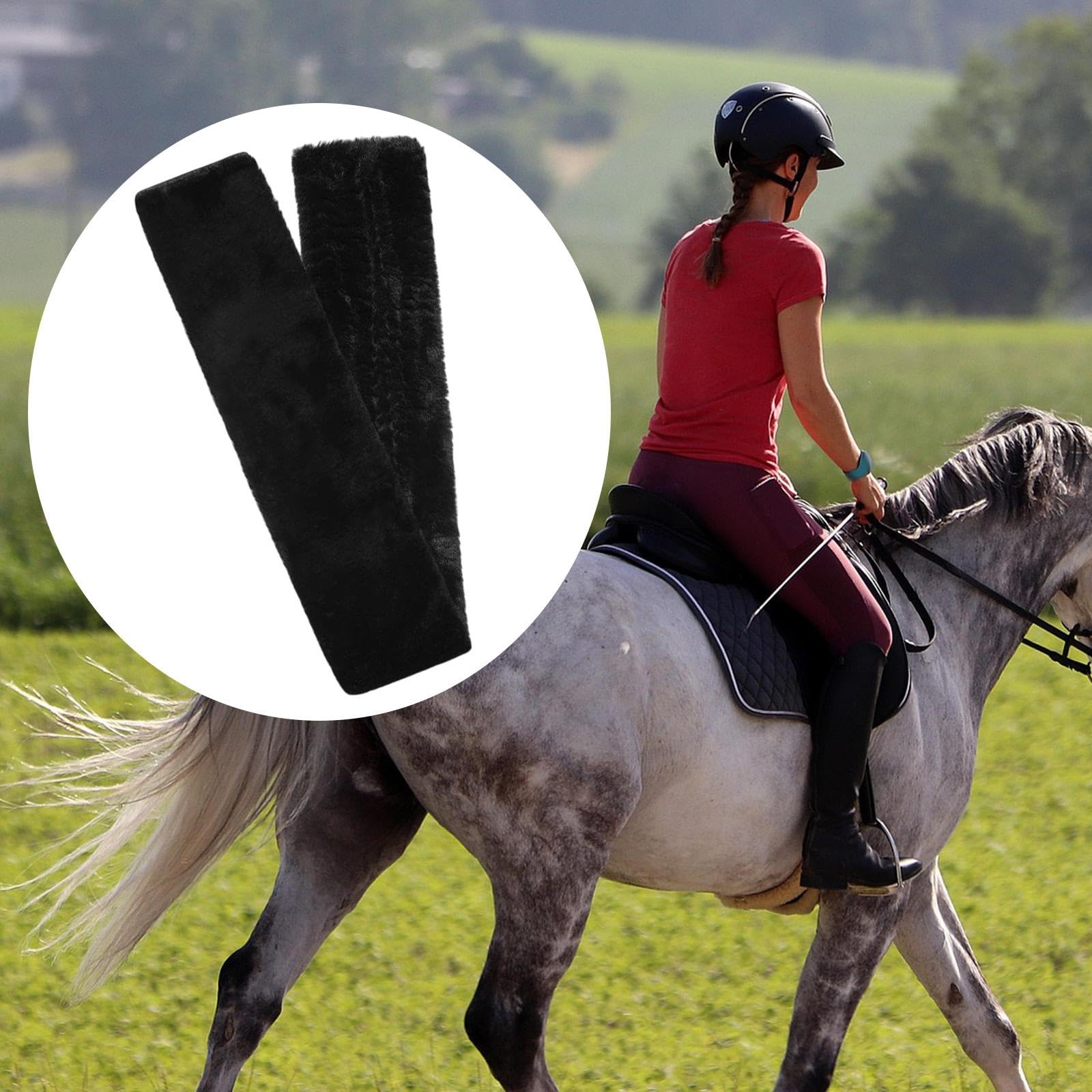 Funda para de Caballo, Envoltura, Accesorio para Silla de Montar, Suave, Absorbe El Sudor, para Entrenamiento de Salto, Escuela de — view 6