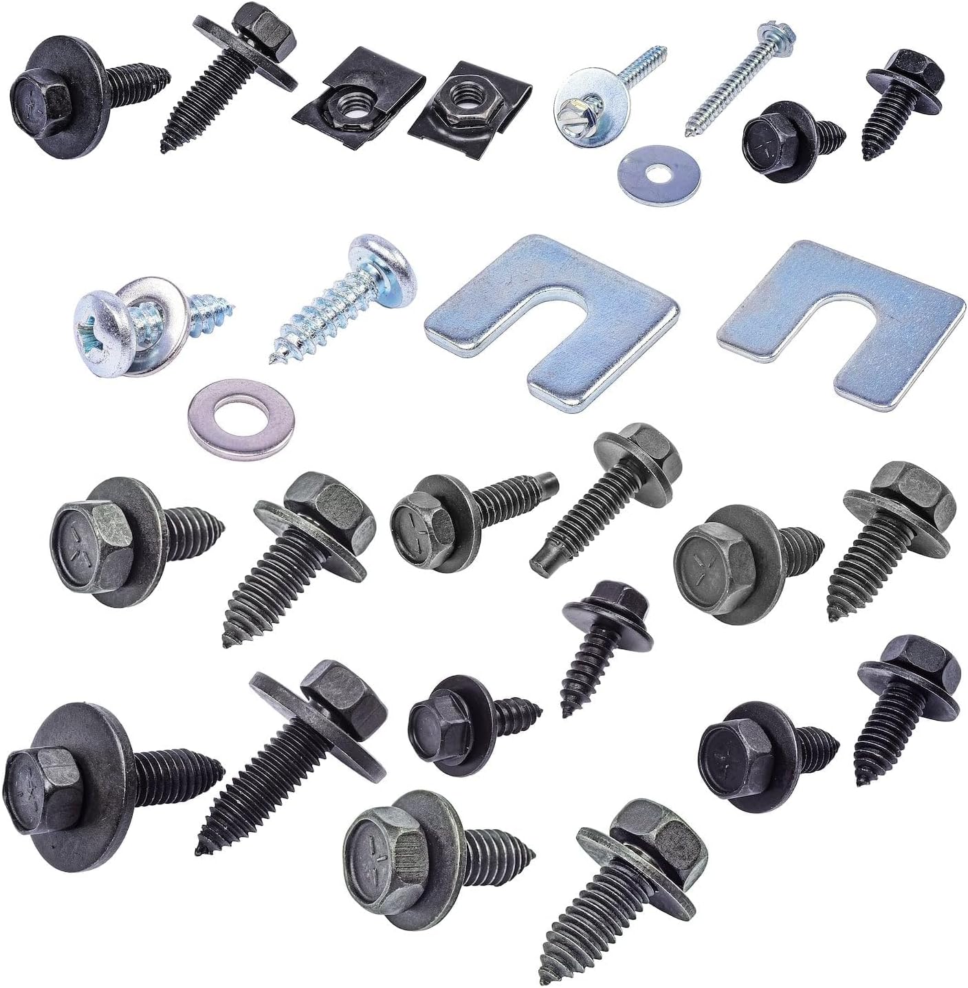 JEGS 79181 Front End Bolt Kit 1981-1987 GM Truck/SUV Black Finish