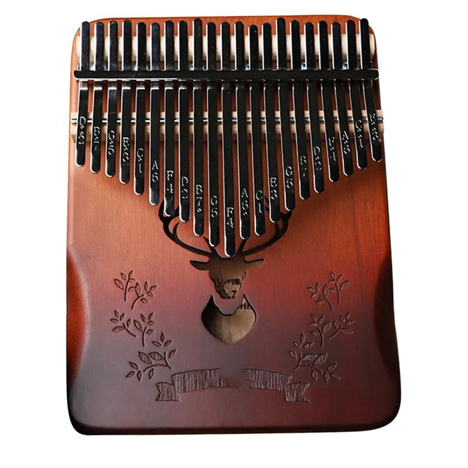 Kalimba Kalimba 21-klawiszowa Pianino Kciukowe W Zestawie Futerał Młotki Stroikowe Odpowiednie Dla Początkujących Dorosłych(B)