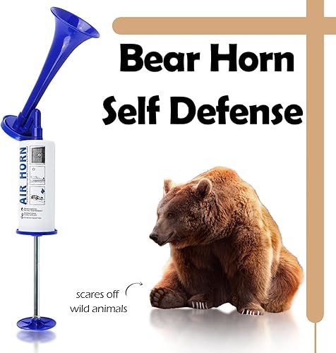 Miniatura 4 de FARBIN Bocina de aire portátil, bocina de bomba de aire portátil, bocinas de seguridad personal, bocina de ruido fuerte para navegación, eventos