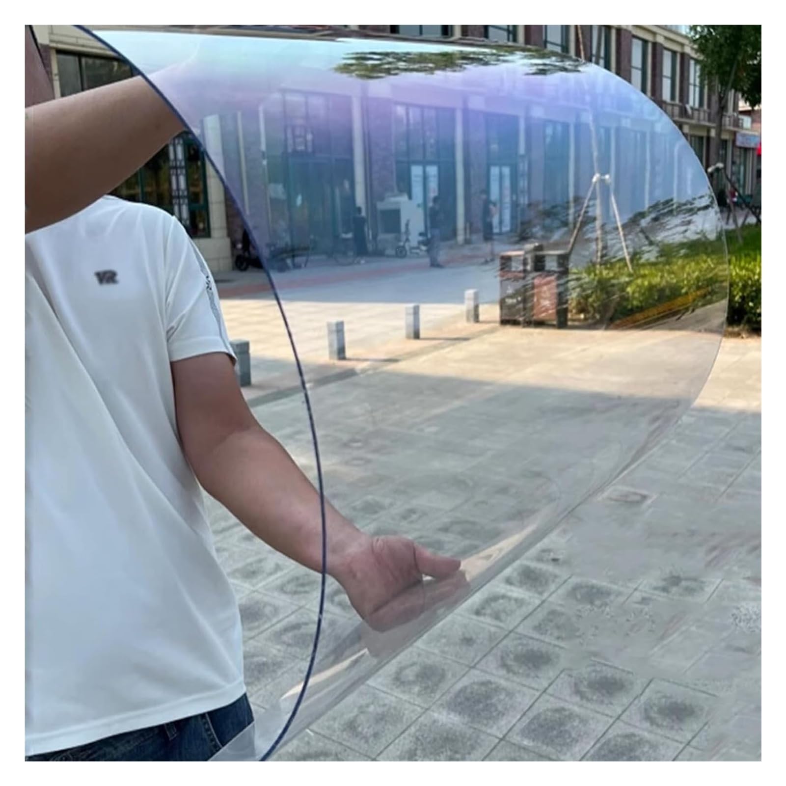 Techos Policarbonato Superficie Lisa Planchas Tejados Paneles Fibra Vidrio Refugios para Mascotas, Escaparates Comerciales(1x8m/3.3x26.2ft)