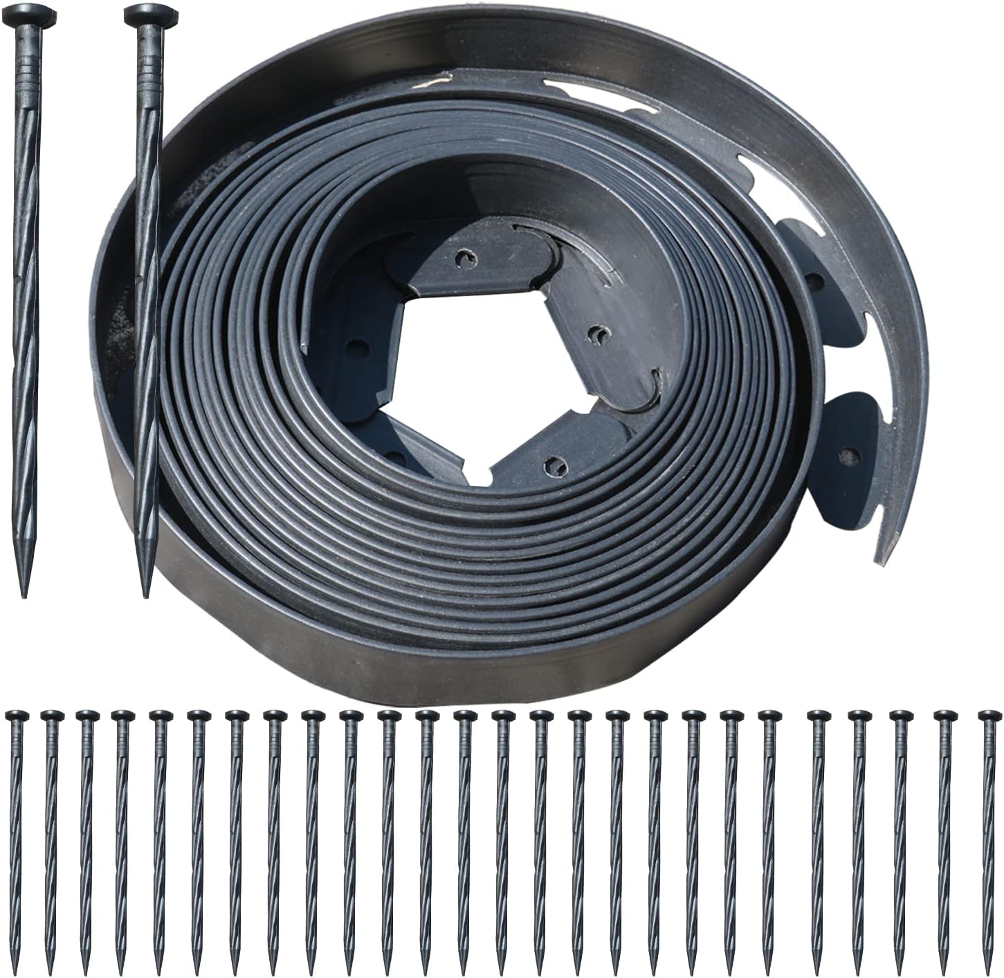 Landscape Edging,66FT Garden Edging with 60 Edging Stakes