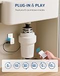 DEWENWILS Garbage Disposal Wireless Switch Kit, 15A/1875W Remote Control Outlet, 5s/10s/30s/60s/5min/15min Timer Outlet, 100FT RF Range Wireless Light Switch, Dual Outlets for Sink, Iron, Coffee Maker