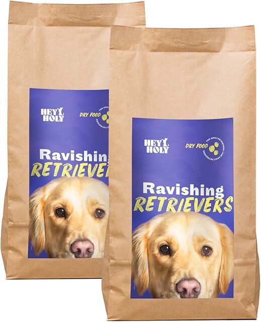 HEY HOLY Premium Trockenfutter für Retriever 100% getreidefrei | 14kg hypoallergenes Hundefutter für ausgewachsene Retriever mit Lamm | Hochverträglich aus natürlichen Zutaten product image
