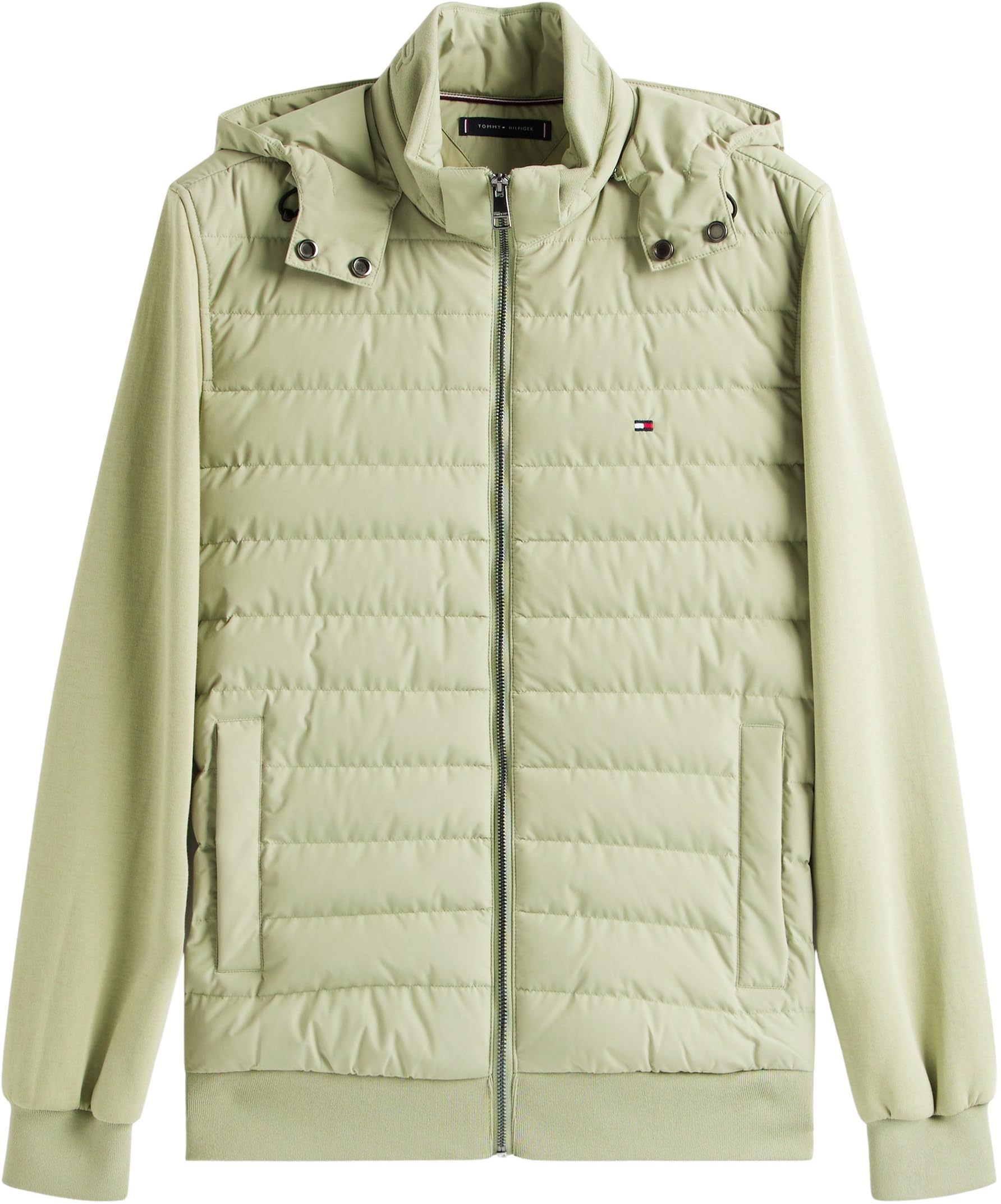 Tommy Hilfiger Mix Media Hooded Zip Through