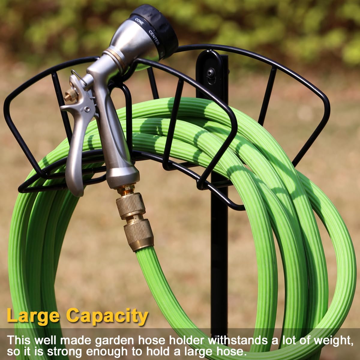 Snapklik.com : ESOW Garden Hose Holder Freestanding, Heavy Duty Metal ...