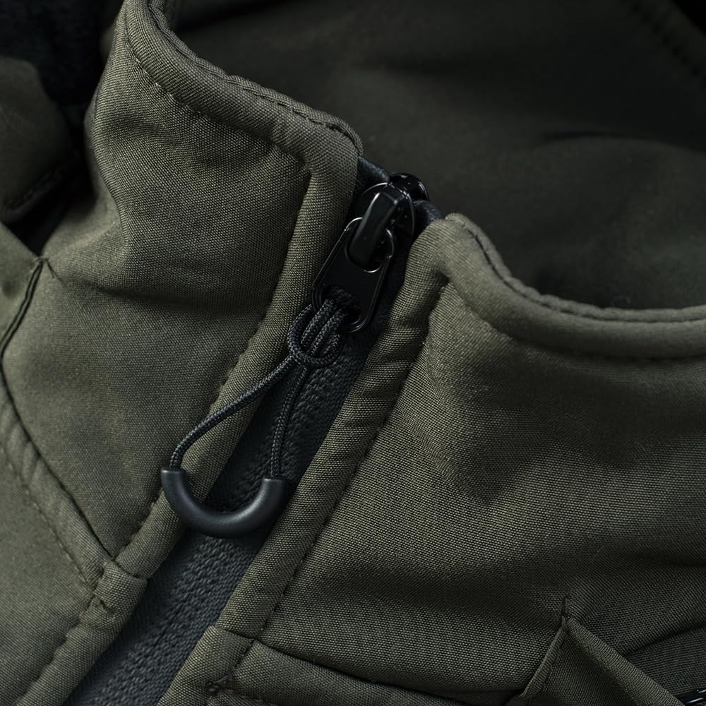 TONY BACKER Giacca Jacket Uomo In Softshell Impermeabile Antivento con Cappuccio Giubbotto Caldo Per Trekking Casual 6860
