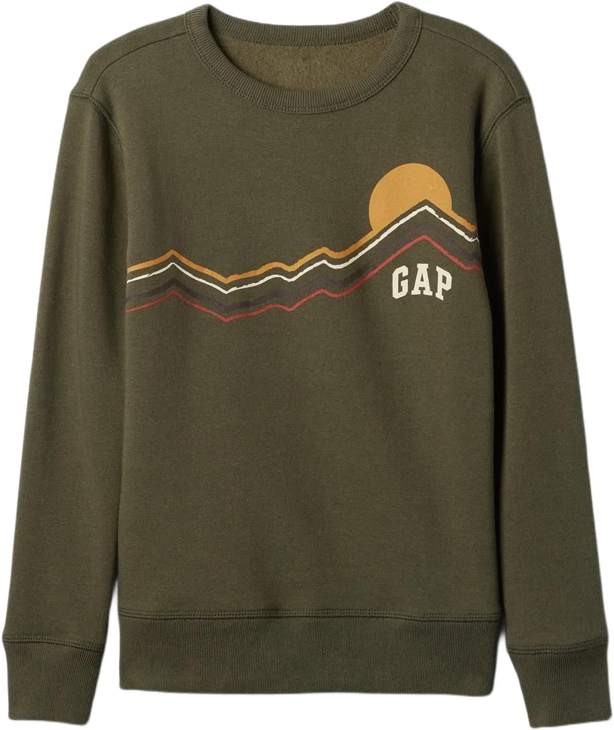 GAP Boys' Relaxed Logo Crew