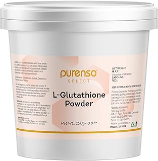 Purenso Select - L - Glutathione Powder, 250g I For Skin Whitening, DIY Cosmetic Grade