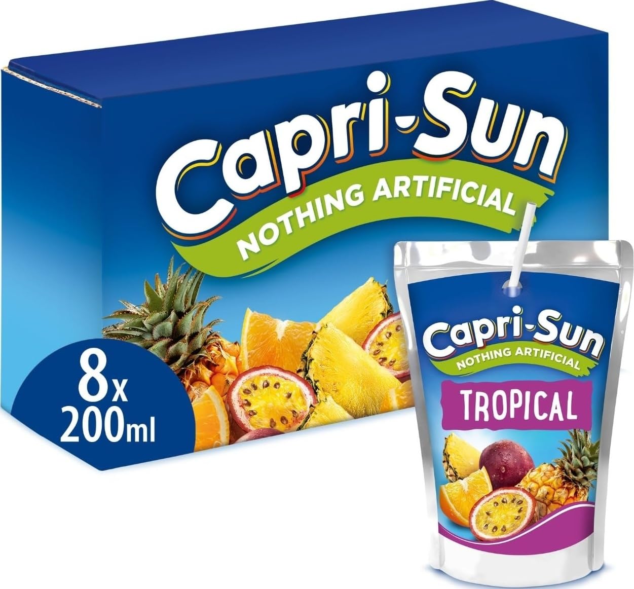 Capri-Sun Tropical Kids Juice Drink Multipack, 8x200ml