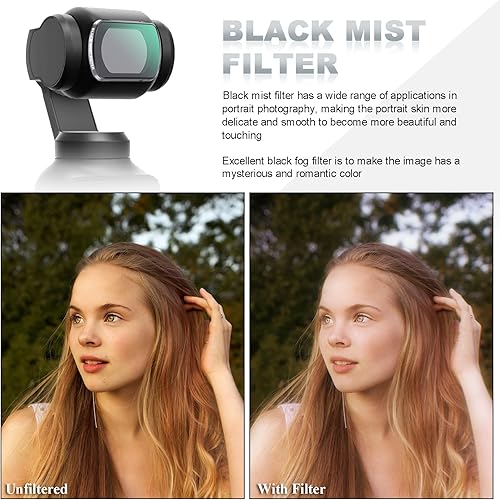 Miniatura 3 de Juego de filtros ND de niebla negra para DJI Osmo Pocket 3 filtros creativos de belleza filtros suaves Creator Combo accesorios para cámara, paquete