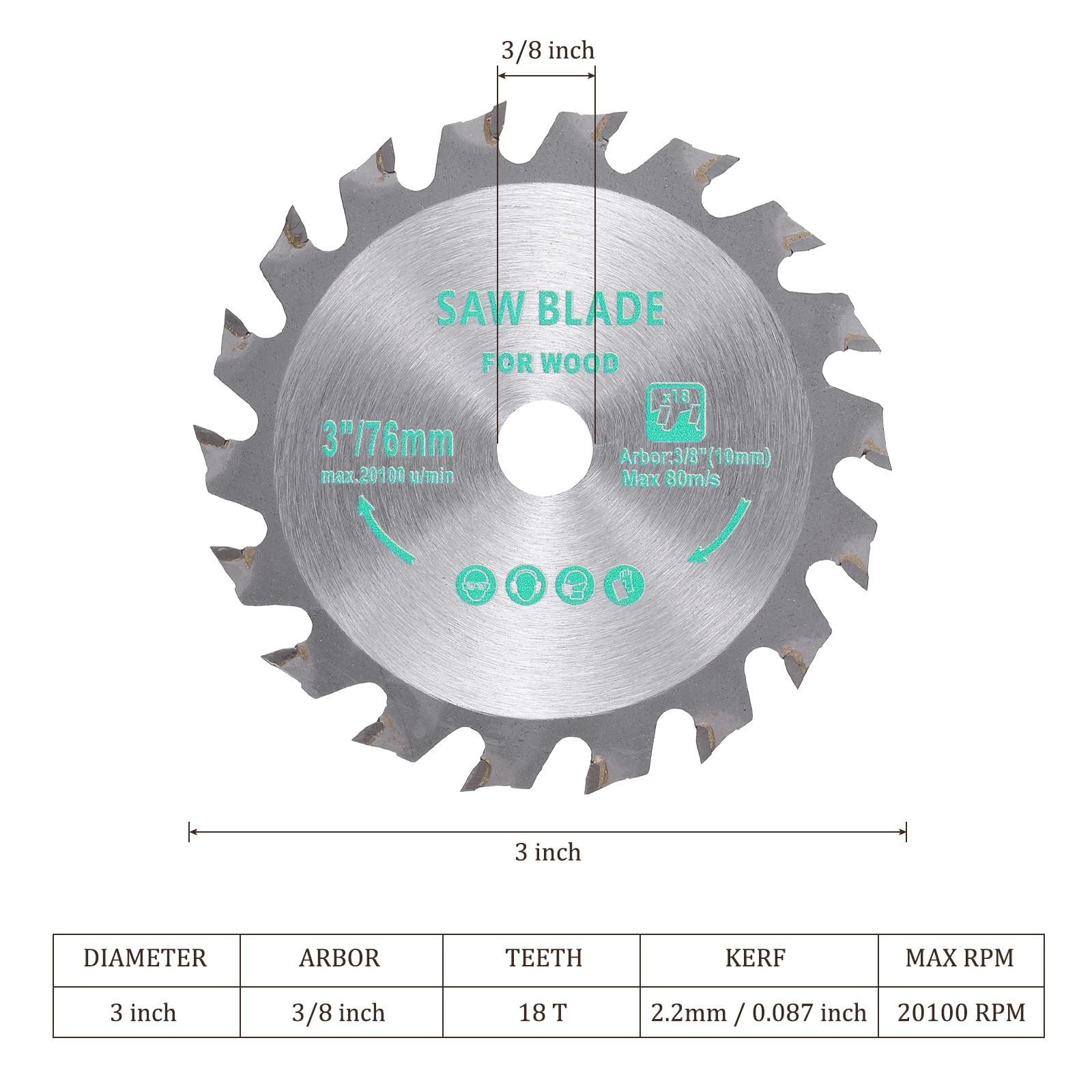 Kozelo 3pcs Circular Saw Blade - Image 3