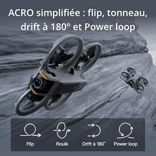 DJI Avata 2 Fly More Combo (1 Battery), FPV Drone with Camera 4K, Immersive Experience, Built-in Propeller Guard, Easy Flip/Roll, Goggles 3 and RC Motion 3 Included, POV Content Camera Drone, Black - 6