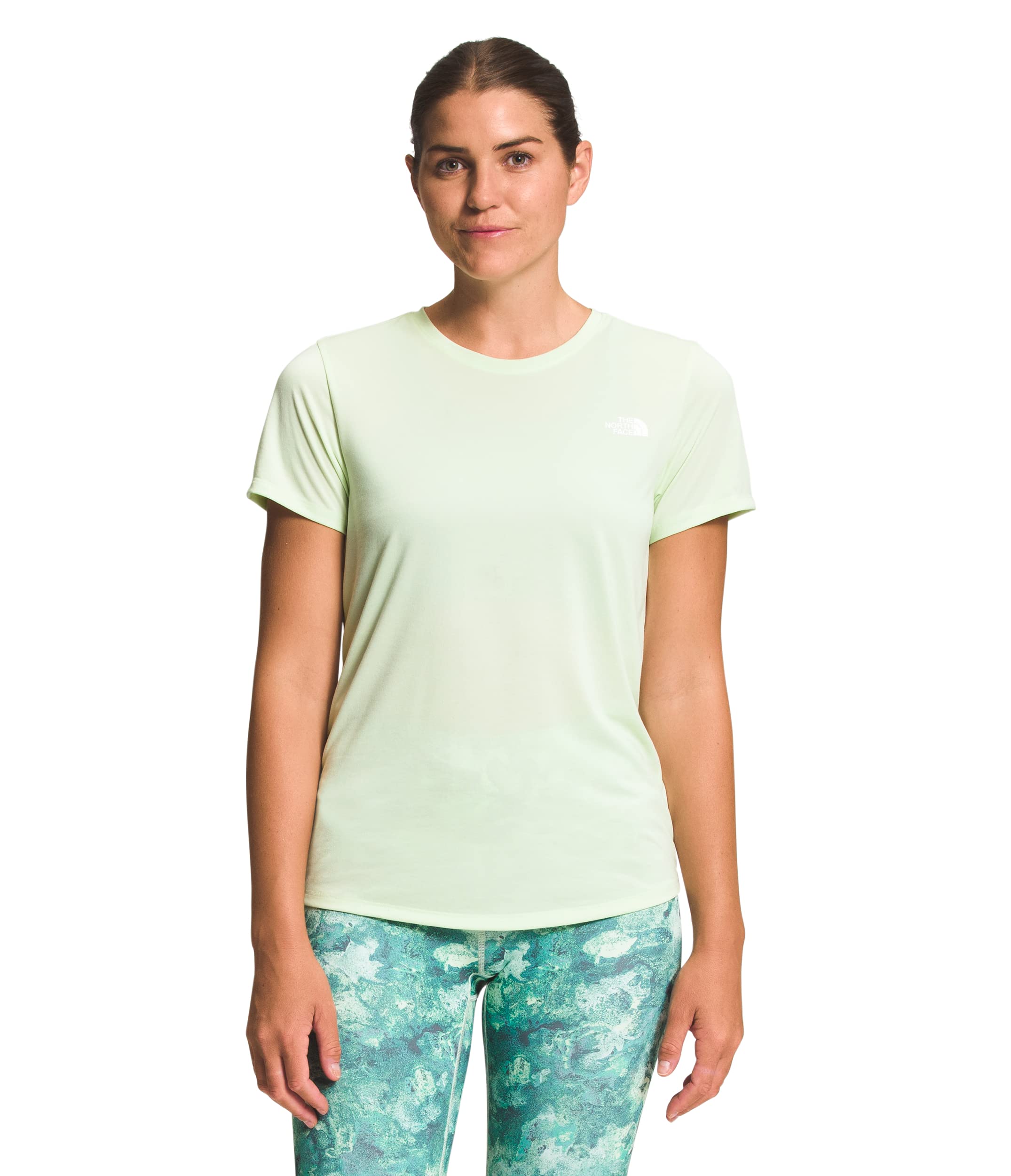 THE NORTH FACE Elevation Womens Tshirt Lime Cream Sz M