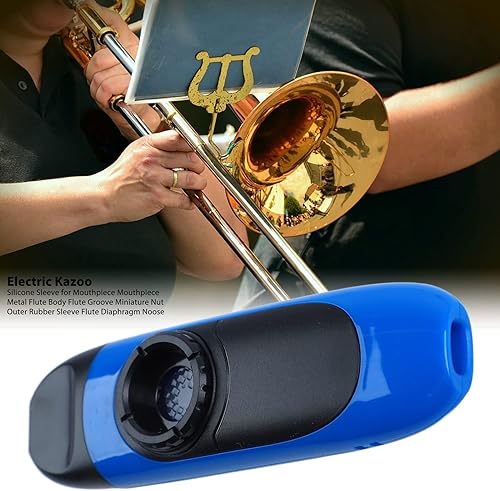 Miniatura 26 de Eléctrico, 4.3 Profesional con recogida y adaptador, Instrumentos musicales de tono ajustable, Kazoos coloridos con diafragmas de flauta, Boquilla