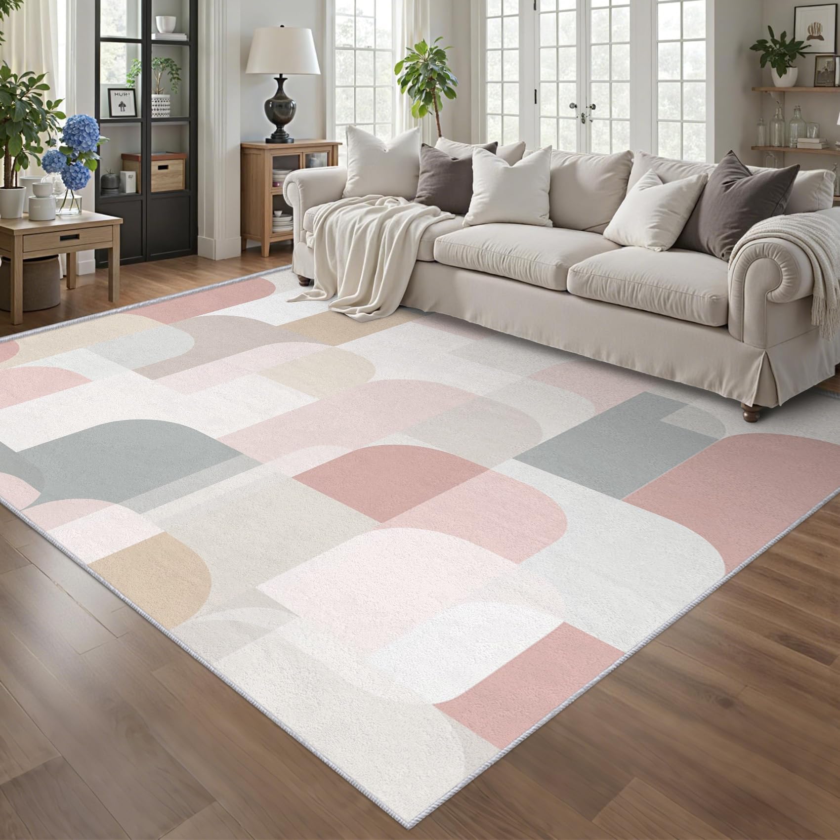 Tapis nettoyage facile pour salon et moquette douce anti-glisse 180x240