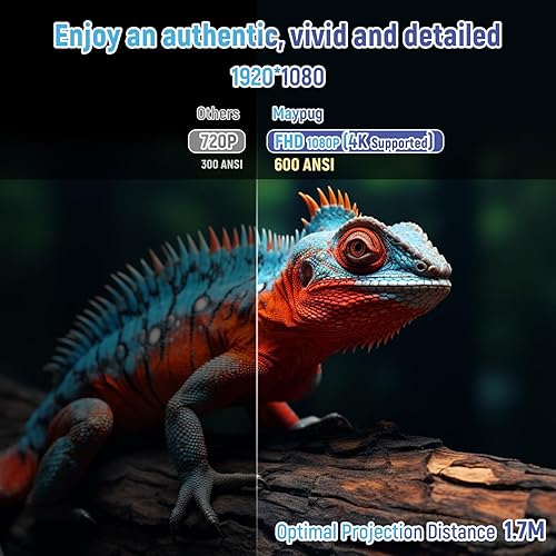 Miniatura 2 de Proyector con WiFi y Bluetooth3 años de protección2000ANSI nativo 1080P4K compatibleProyecto de corto alcance para hogar y exteriorAplicaciones