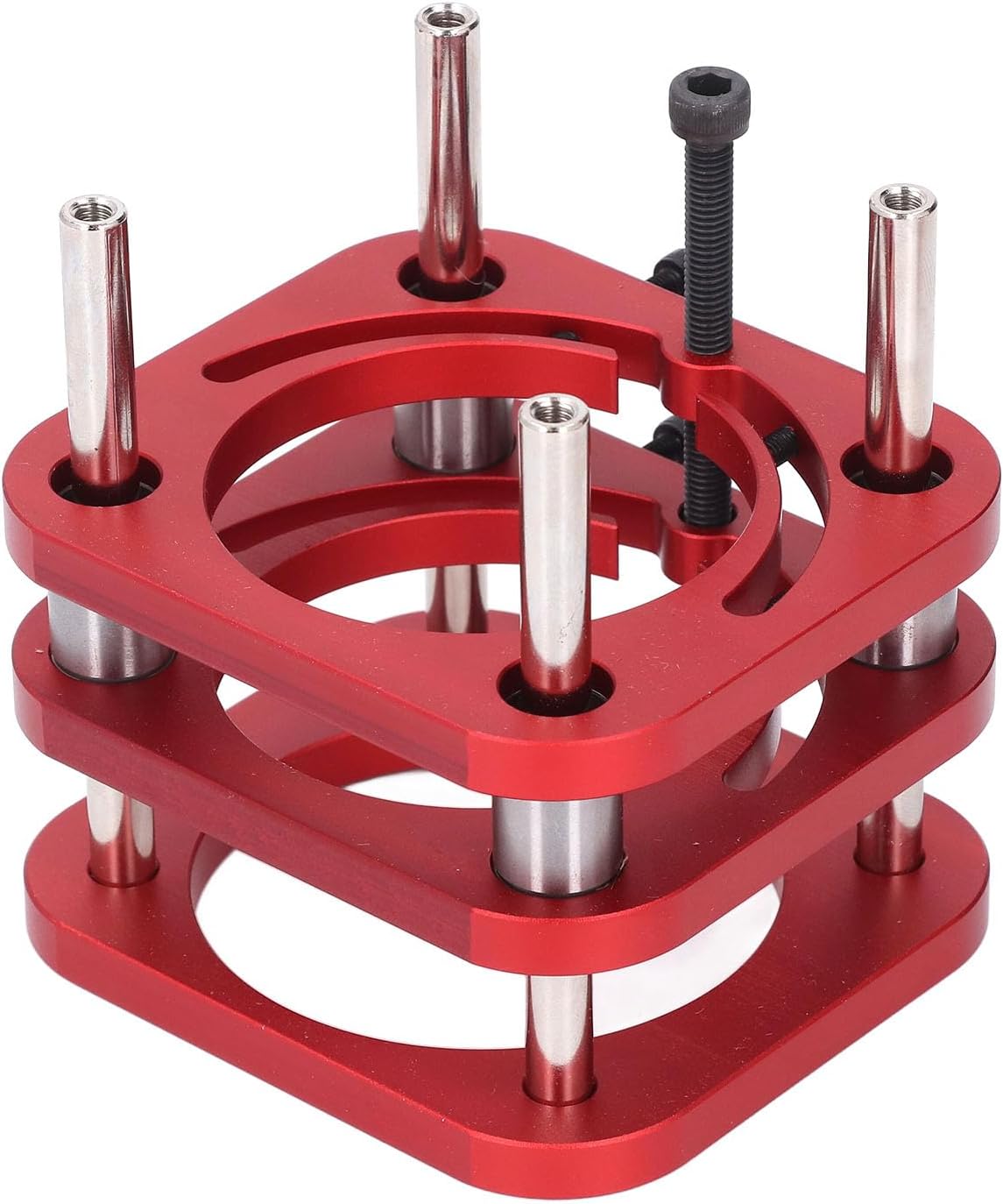 Router Table Base, Aluminum y Router Base, Hand Cranked ing System with 51mm Height, 4 Claw Clam for Trimming and Car, Compatible with 64 66mm Motor Diameter