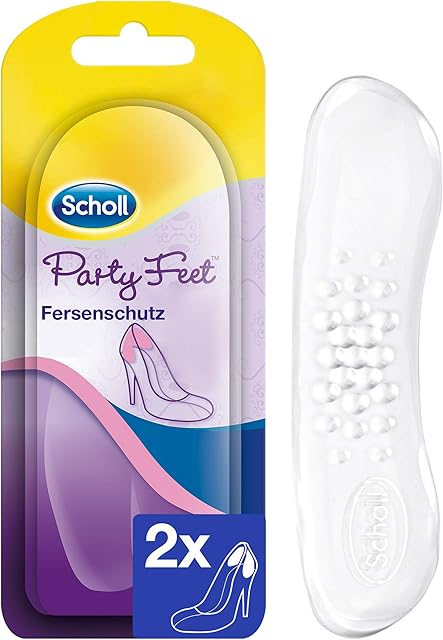Scholl Party Feet ochrona pięty antypoślizgowa wkładka żelowa z technologią GelActiv do prawie wszystkich butów damskich 1 para samoprzylepnych wkładek żelowych