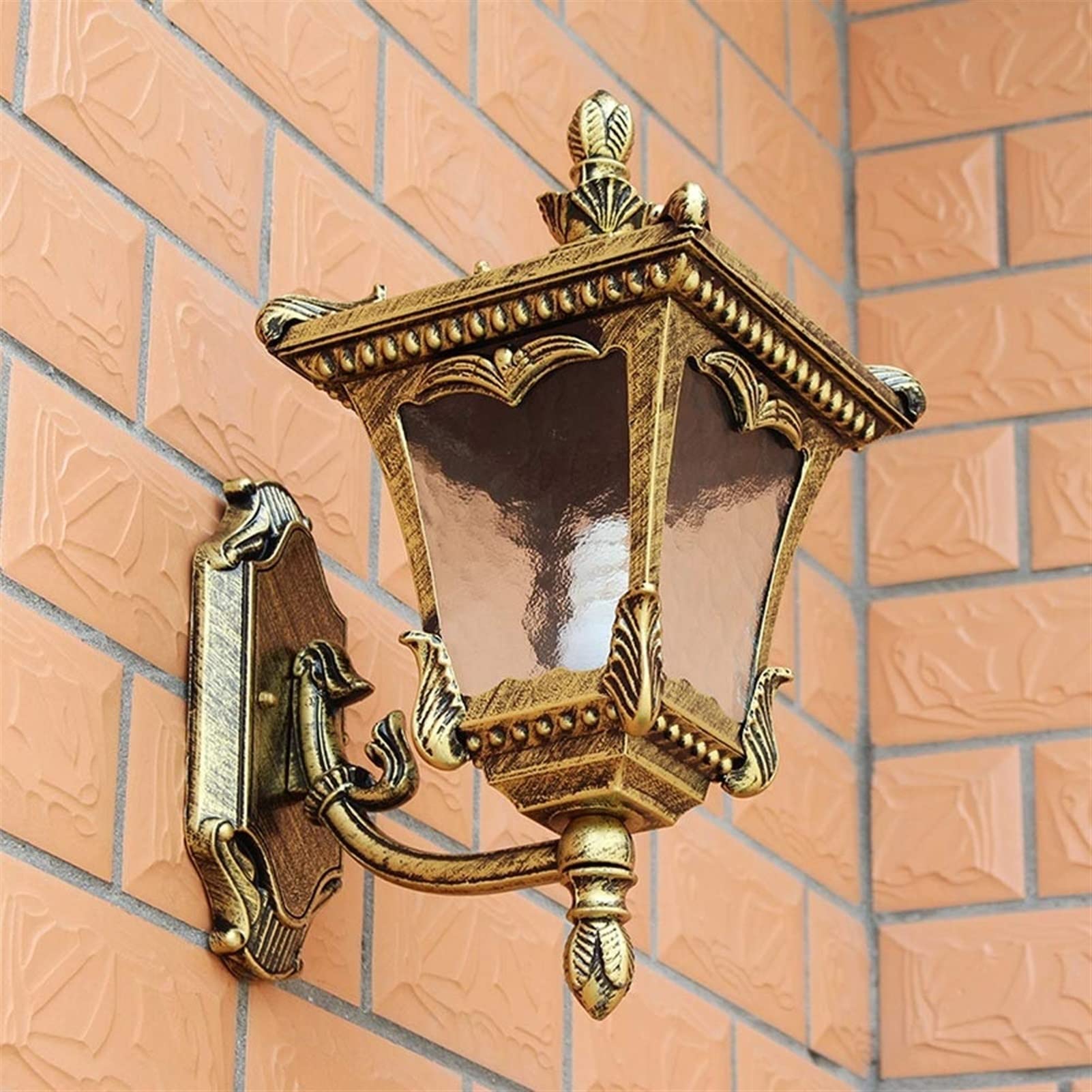 Applique murale LED extérieur lanterne de mur laiton européen E27 luminaire jardin rétro